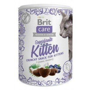 Brit Care Cat Snack Superfruits Kitten 100g - Kokos, Čučoriedka