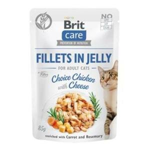 Brit Kapsička Care Cat Fillets In Jelly Choice Chicken With Cheese 85g