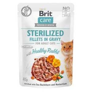 Brit Kapsička Care Cat Sterilized Fillets In Gravy Rabbit 85g