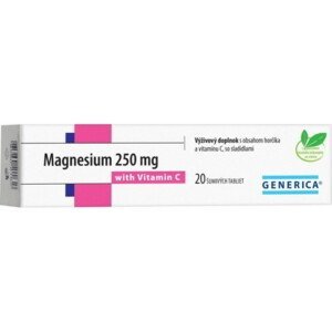 GENERICA Magnesium 250 mg + Vitamin C tbl eff 20x250mg