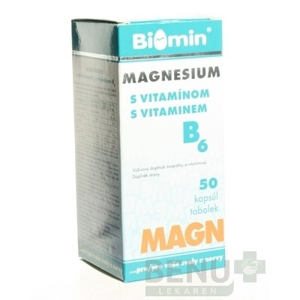 BIOMIN MAGNESIUM S VITAMÍNOM B6 cps 50