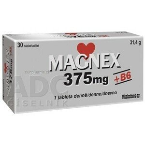 Vitabalans MAGNEX 375 mg + B6 tbl 30x375