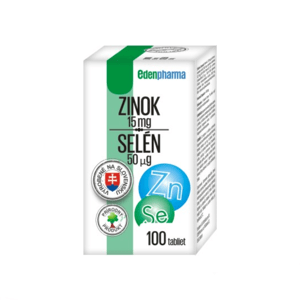EDENPharma ZINOK 15 mg + SELÉN 50 µg tbl 100