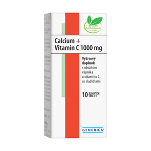 GENERICA Calcium + Vitamin C 1000 mg tbl eff 10x1000mg