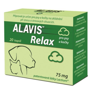 Alavis Relax pre psy a mačky 20cps 75mg cps 20