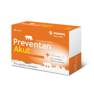 FARMAX Preventan akut s vitamínom C 30 tabliet