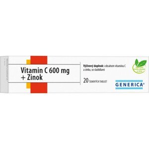 GENERICA Vitamin C 600 mg + Zinok tbl eff 20
