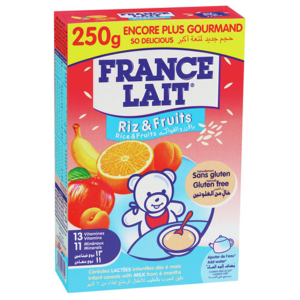 FRANCE LAIT Ryžová mliečna kaša ovocná 250g 250g