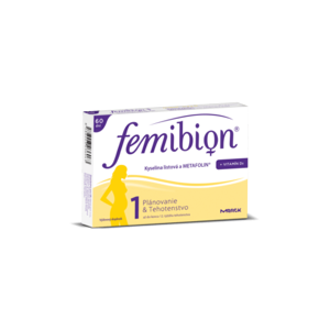 Femibion 1 Kyselina listová a METAFOLIN + vit. D3 60tbl tbl 60