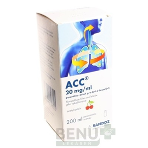 ACC 20 mg/ml perorálny roztok pre deti a dospelých 200ml
