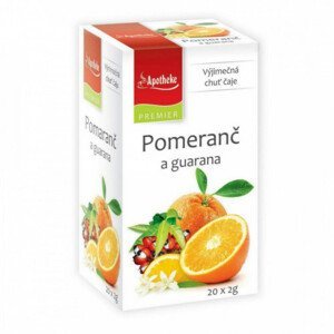 APOTHEKE Premier selection čaj pomaranč a guarana 20 x 2 g