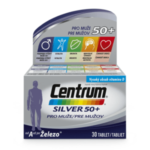 CENTRUM Silver 50+ pre mužov 30 tabliet