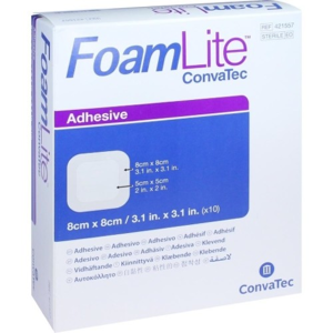 ConvaTec Foam Lite penové krytie na rany 8x8 cm, 1x10 ks 10ks