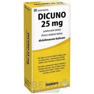 DICUNO 25 mg filmom obalené tablety tbl flm 30x25mg