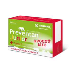 FARMAX Preventan junior + vitamín C 30 tabliet