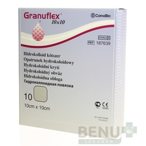 GRANUFLEX hydrokoloidný obväz 10ks
