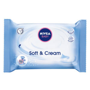 NIVEA Baby Obrúsky soft & cream 70 kusov
