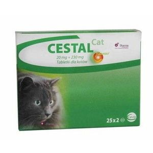 CESTAL CAT flavour 20 mg/230 mg tbl 50