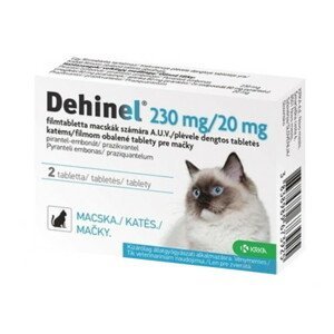 DEHINEL 230 mg/20 mg pre mačky tbl 2