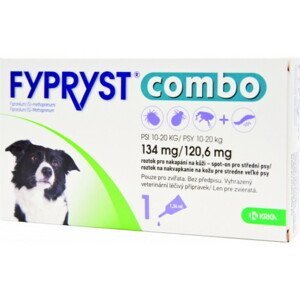 FYPRYST combo 134 mg/120,6 mg PSY 10-20 KG 1x1,34ml
