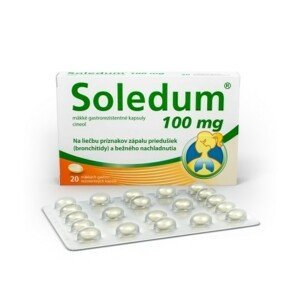 SOLEDUM 100 mg 20 mäkkých kapsúl