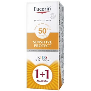 Eucerin SUN SENSITIVE PROTECT SPF50+ detské mlieko 1+1 zadarmo 2x150 ml