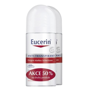 Eucerin Deo Guličkový antiperspirant 2x50 ml 2x50 ml