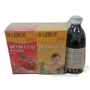 LEROS Baby šťava + čaj malinka + čaj bylinkový 1 set
