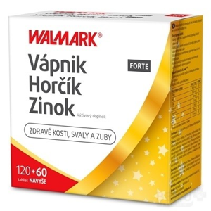 WALMARK Vápnik Horčík Zinok FORTE PROMO 2019 tbl 120+60 ks
