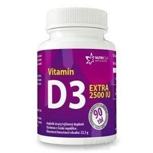 NUTRICIUS Vitamín D3 EXTRA 2500 IU tbl 90