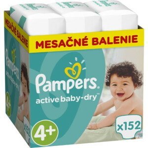 PAMPERS Active baby 4+ maxi 10-15 kg 152 kusov