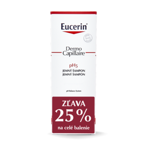 EUCERIN DermoCapillaire ph5 jemný šampón 2x250 ml