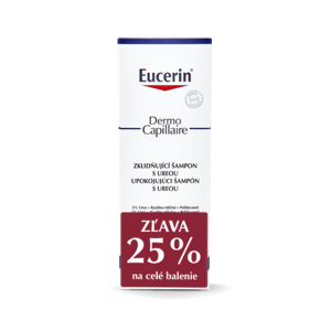 EUCERIN DermoCapillaire upokojujúci šampón s 5% ureou set 2x250 ml