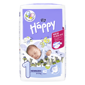 HAPPY Newborn detské plienkové nohavičky 2-5 kg 42 kusov