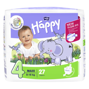 HAPPY Detské plienky 4 maxi 27 kusov