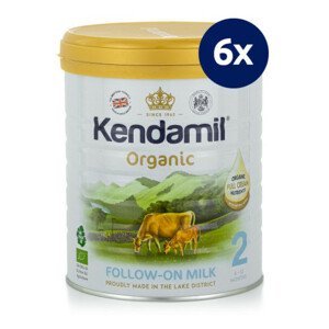 KENDAMIL BIO organické plnotučné pokračovacie mlieko 2 DHA+ 800 g - balenie 6 ks