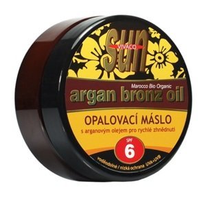 Vivaco Opaľovacie maslo s arganovým olejom pre rýchle zhnednutie SPF6 200 ml