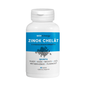 Movit Energy Zinok Chelát 15 mg, 90 tabliet