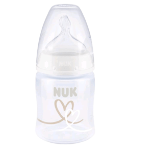 Nuk Dojčenská fľaša First Choice Temperature Control beige 150 ml
