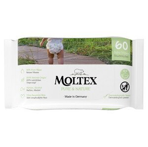 Moltex Pure & Nature Eko Vlhčené obrúsky na báze vody 60 ks