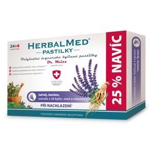 HerbalMed Pastilky pri prechladnutí 30 pastiliek