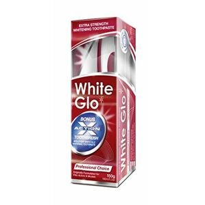 White Glo Zubná pasta Professional + Kefka a medzizubné kefky zadarmo 150 g