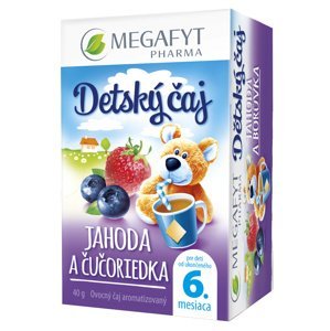 Megafyt Detský ovocný čaj jahoda a čučoriedka 20 x 2 g