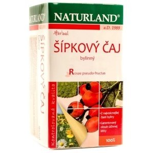 Naturland Šípkový ovocný čaj nálevové vrecúška 20 x 2.5 g