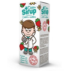 Doktor Sirup kalciový sirup s príchuťou jahôd s vanilkou 100 ml