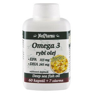 MedPharma OMEGA 3 rybí olej forte - EPA, DHA 67 kapsúl