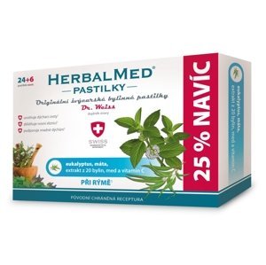 HerbalMed pastilky pri nádche 30 ks