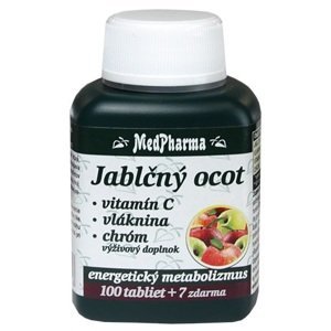 MedPharma Jablčný ocot + Vitamin C + Vláknina + Chróm 107 tabliet