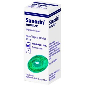 Sanorin emulzia nosové kvapky 10 ml