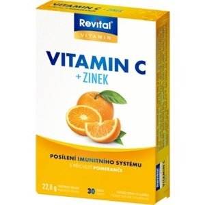 Revital Vitamín C 100 mg + zinok 15 mg 30 tabliet